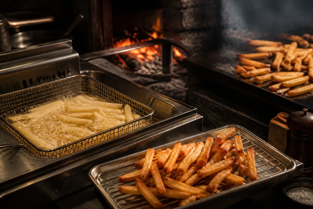 Frites maison : la double cuisson expliquée